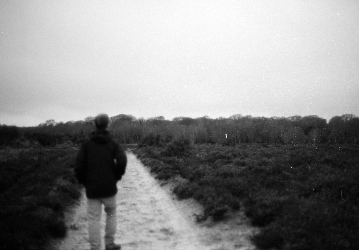 bnw-film-man-path-forest